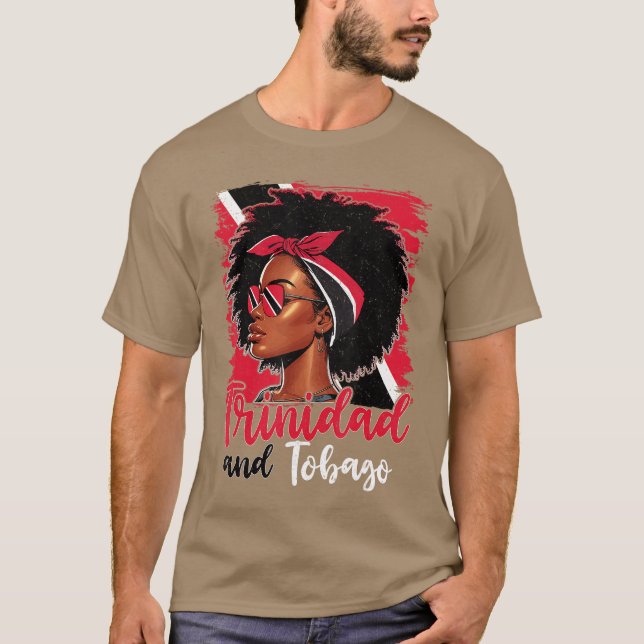 T-shirt Fille de Trinité-et-Tobago Drapeau Fière de Trinit (Devant)