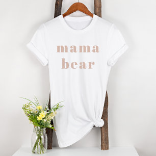T-shirt Fille de typographie en grès rose Maternité Maman
