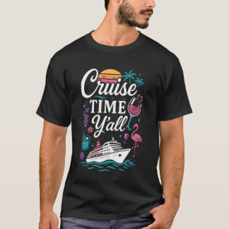 T-shirt Fille de vacances sur un bateau de croisière C'est