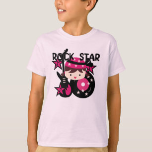 T-shirt Fille de vedette du rock de brune