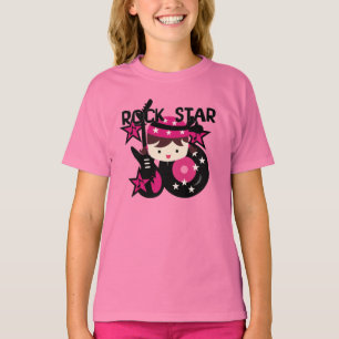 T-shirt Fille de vedette du rock de brune