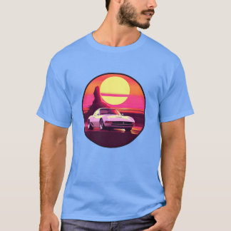 T-shirt Fille de voiture de sport classique