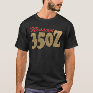 T-shirt fille de voiture de sport Nissan 35OZ avant et arr