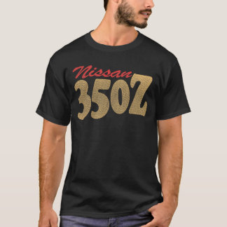 T-shirt fille de voiture de sport Nissan 35OZ avant et arr
