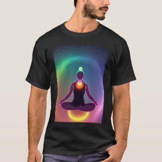 T-shirt Fille de yoga Femme Salutation du soleil Méditatio