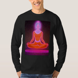 T-shirt Fille de yoga Fémme Salutation du Soleil Méditatio
