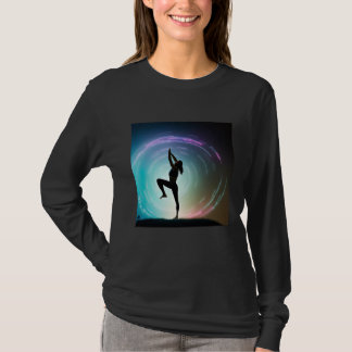 T-shirt Fille de yoga Femme Salutation du Soleil Méditatio
