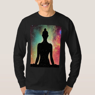 T-shirt Fille de yoga Femme Salutation du Soleil Méditatio