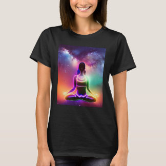 T-shirt Fille de yoga Femme Salutation du soleil Méditatio