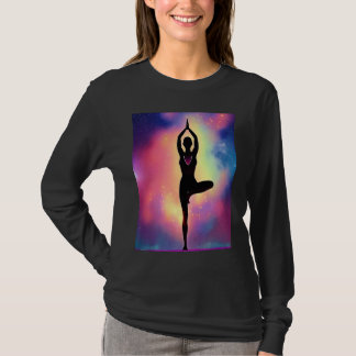 T-shirt Fille de yoga Femme Salutation du soleil Méditatio