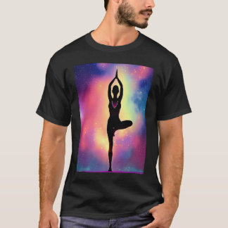 T-shirt Fille de yoga Femme Salutation du soleil Méditatio