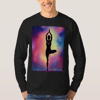 T-shirt Fille de yoga Femme Salutation du soleil Méditatio