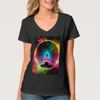 T-shirt Fille de yoga Femme Salutation du Soleil Méditatio
