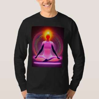 T-shirt Fille de yoga Fille Salutation du soleil Méditatio