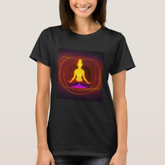 T-shirt Fille de yoga Fille Salutation du Soleil Méditatio