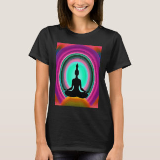 T-shirt Fille de yoga Fille Salutation du soleil Méditatio