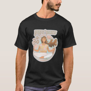 T-shirt Fille de yoga méditation pleine conscience méditat