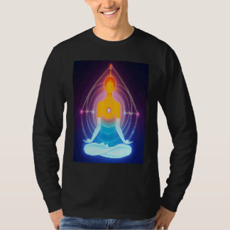 T-shirt Fille de yoga Salutation du soleil féminine Médita