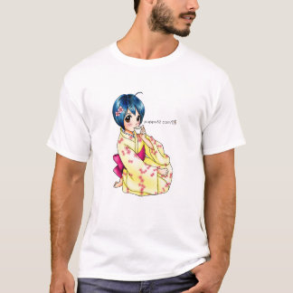 T-shirt Fille de Yukata d'amour de chiot