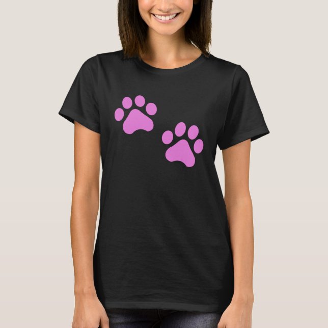 T-shirt Fille des pattes de chat femme chat (Devant)