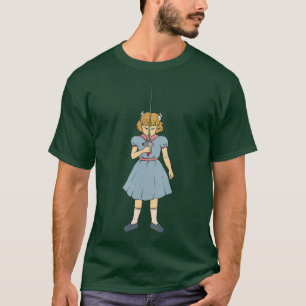 T-shirt Fille d'escrime à l'épée Clémentine Punk Rock Goth