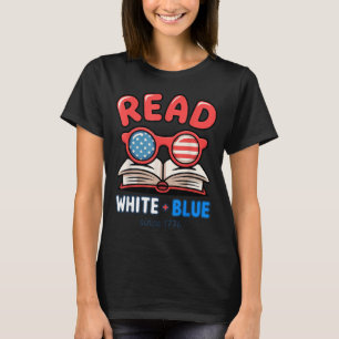 T-shirt Fille Design Patriotique De Livre 4 Juillet