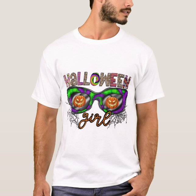 T-shirt Fille d'Halloween (Devant)