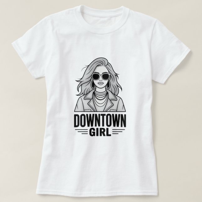 T-shirt Fille du centre-ville (Design devant)