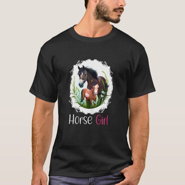 T-shirt Fille du cheval Hobby Cheval Fille 2 (Devant)