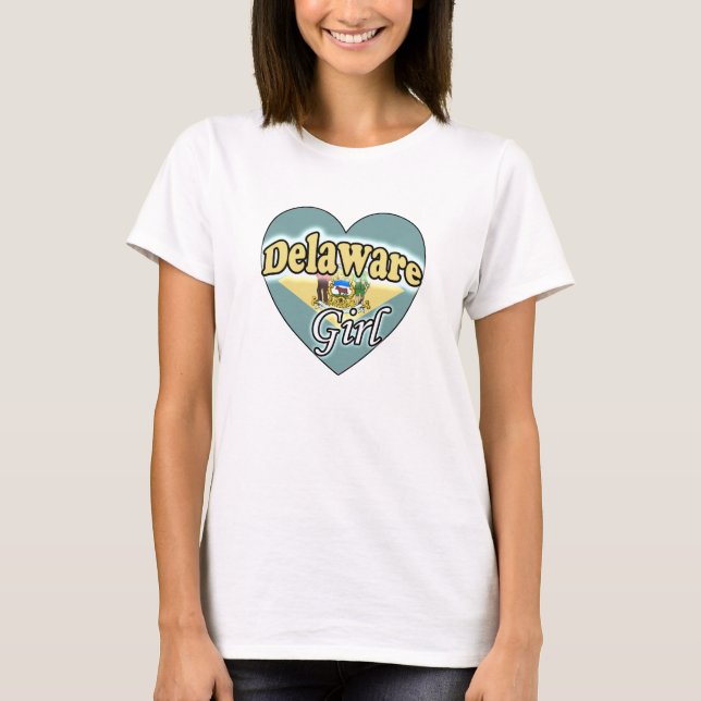 T-shirt Fille du Delaware (Devant)