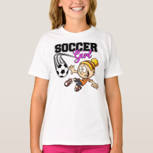 T-shirt Fille du football