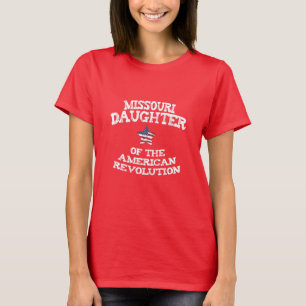 T-shirt Fille du Missouri de la Révolution américaine USA