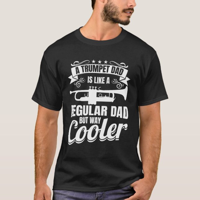 T-shirt Fille du père de la trompette (Devant)