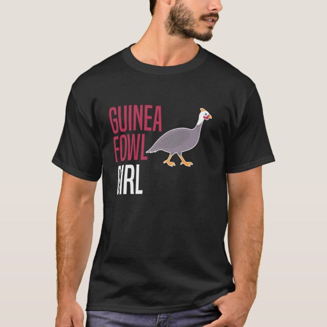 T-shirt Fille du pintade poulet oiseau (Devant)