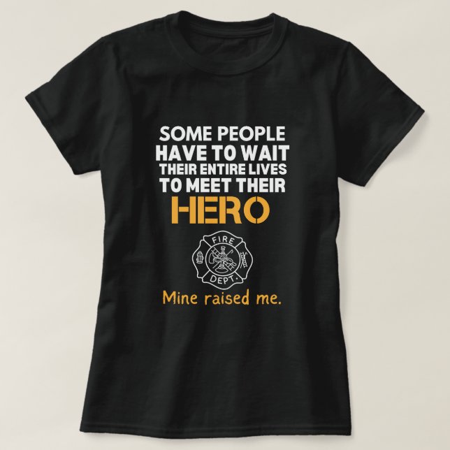 T-shirt fille du pompier (Design devant)