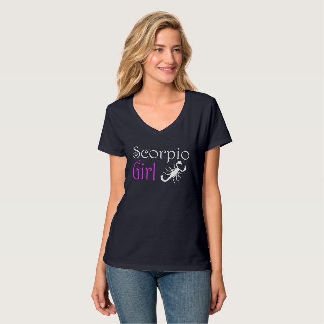 T-shirt Fille du Scorpion (Devant entier)