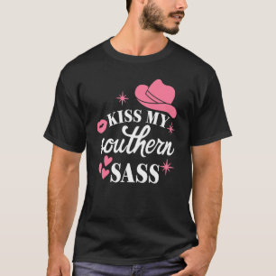 T-shirt Fille du Sud impertinente Cowgirl occidentale Redn