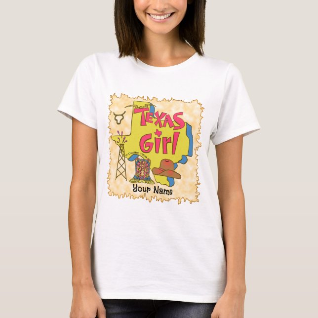 T-shirt Fille du Texas (Devant)