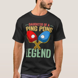 T-shirt Fille D'Une Légende De Ping Pong