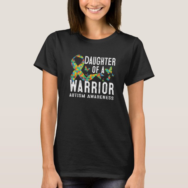 T-shirt Fille D'Une Pièce De Puzzle Sensibilisation sur l' (Devant)