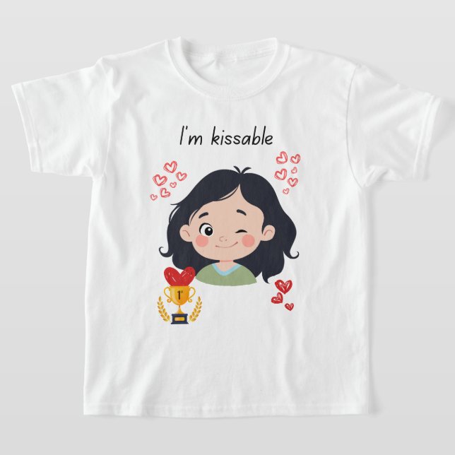 T-shirt Fille embrassable (Poser)