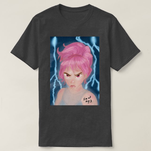 T-shirt Fille en colère (Design devant)
