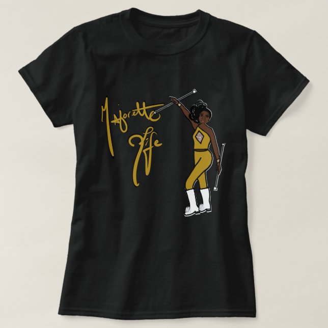 T-shirt fille en diamant or Twirl (Design devant)