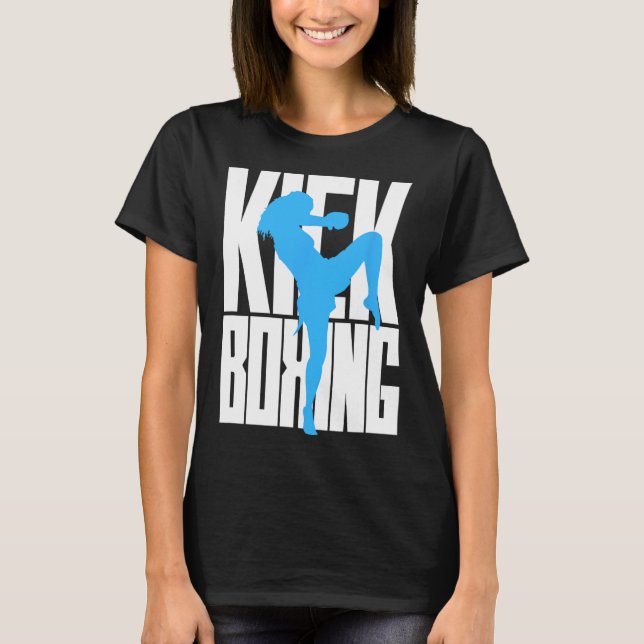 T-shirt Fille en entraînement de kickboxing (Devant)