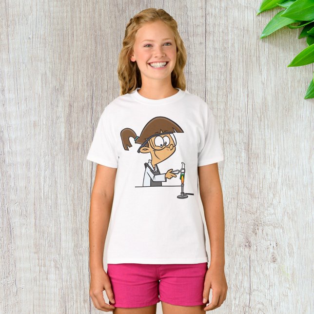 T-shirt Fille En Laboratoire (Créateur téléchargé)
