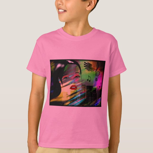 T-shirt Fille En Musique (Devant)
