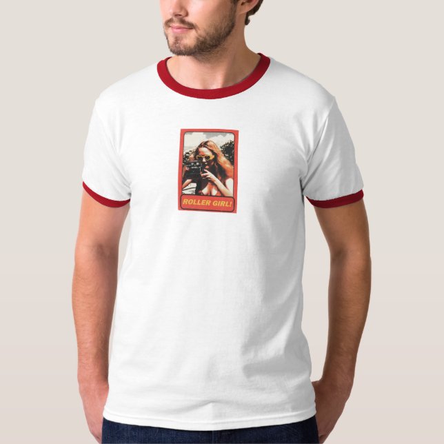 T-shirt Fille en roller (Devant)