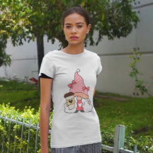 Fille en rose Gnome Lover café femmes blanc