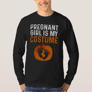 T-shirt Fille Enceinte est mon costume Halloween Grossesse