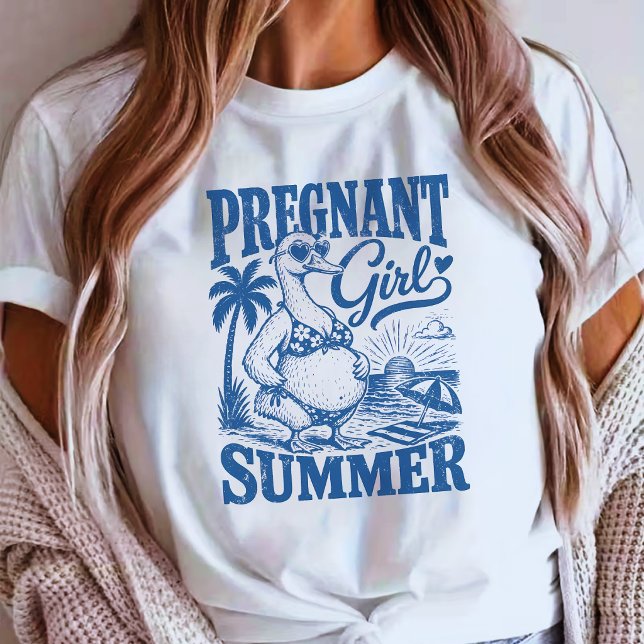 T-shirt Fille ENCEINTE ÉTÉ (Créateur téléchargé)